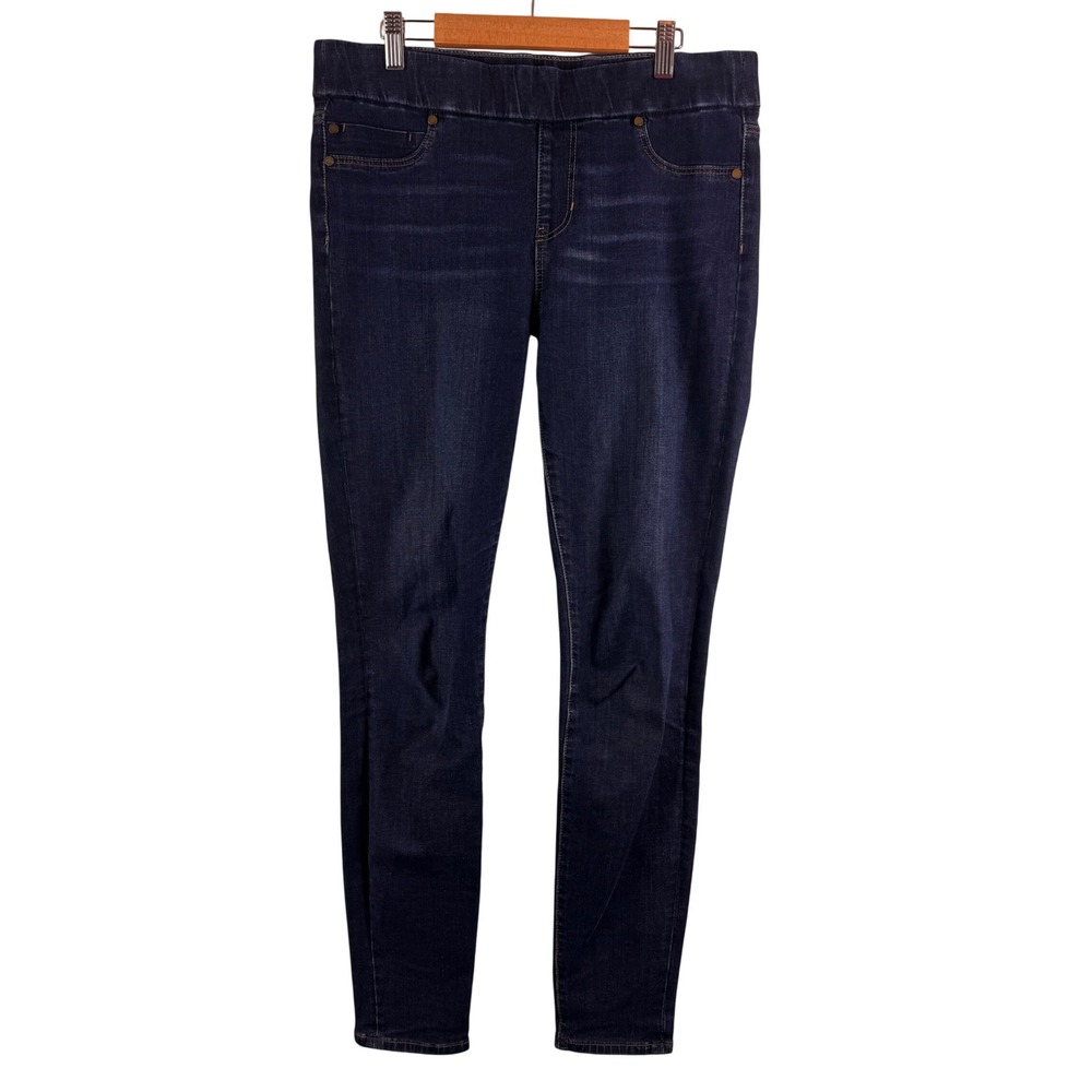Liverpool Denim Legging Women 8 Dark Blue Corvus Skinny Pull On Jeans LM2021F14